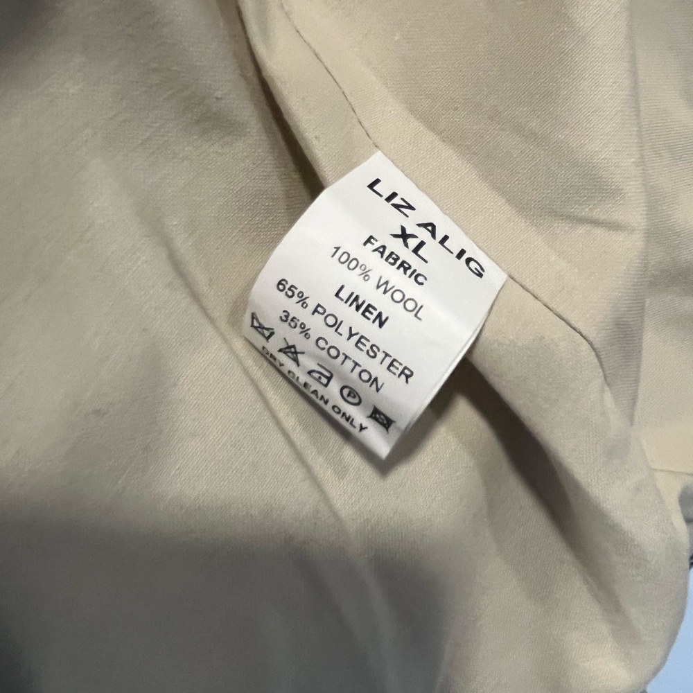 Portuguese Wool Pieper Coat in Neutral Mix-Match Hereingbone - Picture 9 of 9
